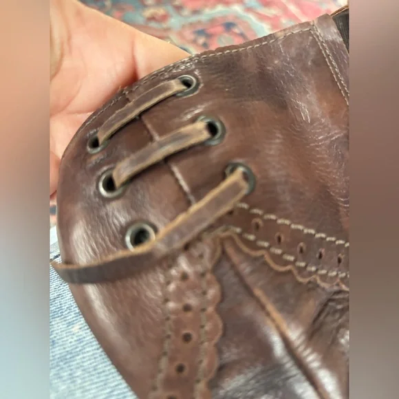 La Canadienne Made in Canada Brown Leather Women's Boots with Kitten Heel, 10 - Picture 6 of 7